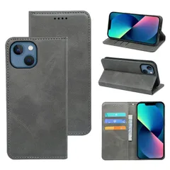 【新着商品】手帳型 iPhone 13 mini 用 mini 手帳型 ケース カバー PUレザー ケース カード収納 財布型 耐衝撃 ケース iPhone13 マグネット スタンド機能付き 5色 (iPhone13mini 適用 用 ケース 手帳型) (ライ