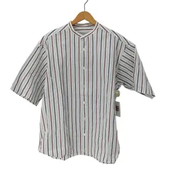 トゥモローランド TOMORROWLAND コットンブロード ショートスリーブバンドカラーシャツ メンズ JPN：S 