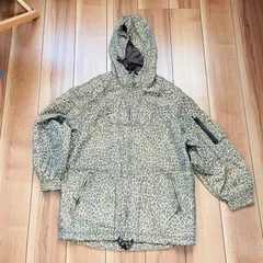 伊太利屋　イタリヤ フード付きジャンパー パーカー アウター マウンテンパーカー ヒョウ柄 レオパード サイズ9 レディース