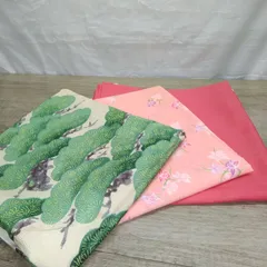 ファッション小物 和装小物 風呂敷 大判タイプ ナイロン製 3枚まとめ 中古品 R693