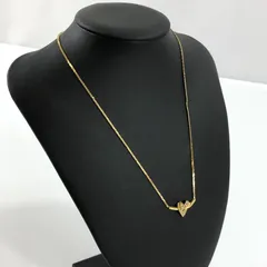 美品 クリスチャンディオール CDロゴ ネックレス