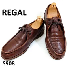 リーガル　チロリアンシューズ　ワラビー　モカシン　Uチップ　ダークブラウン　26