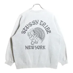 STUSSY (ステューシー) 00s OLD STUSSY Tribe New York オールドステューシー トライブニューヨーク スウェットトレーナー グレー