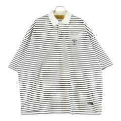 FAT (エフエーティー) BEEDER ビーダー ボーダー 半袖ポロシャツ アイボリー/ブラック F32411-CT34-ABのサムネイル