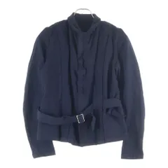 robe de chambre COMME des GARCONS (ローブドシャンブル コムデギャルソン) 04SS 縮絨 ジップアップ ジャケット ブラック RM-J023 AD2003 レディース