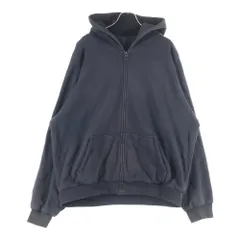 YEEZY GAP (イージーギャップ) Doubleface Wide Silhouette Zip Up Sweat Hoodie ダブルフェイス ワイドシルエット ジップアップフーディー パーカー ブラック 537322