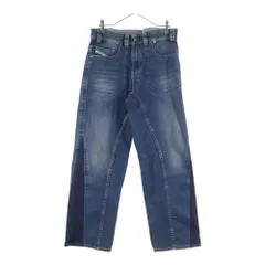 DIESEL (ディーゼル) 25SS D-MACRO-RE ベイカーデニムパンツ インディゴ A16942