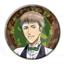 進撃の巨人 トレーディングホログラム缶バッジ Ver.喫茶店 ジャン・キルシュタイン B 進撃 グッズ 缶バッジ カンバッジ カンバッチ 缶バッチ