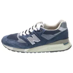 New Balance (ニューバランス) U998NV スエード メッシュ ローカットスニーカー US9.5/27.5cm ネイビー