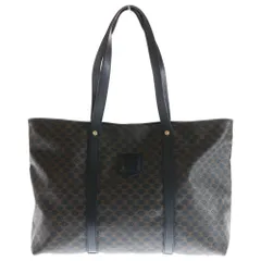 CELINE (セリーヌ) マカダム トリオンフ 総柄 ハンドバッグ ブラウン M98/1