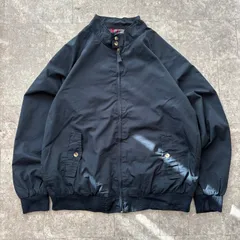 古着 90s スイングトップ 短丈 ジャケット ブルゾン ブルー チェック 青  ハリントンジャケット チェック スウィングトップ