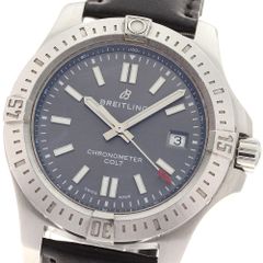 ○ブライトリング コルト 自動巻 44mm 銀 黒 クロノメーター 保証書