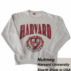 USA製 Nutmeg(ナツメグ) スウェット / M / クルーネック・カレッジロゴ Harvard(ハーバード大学) / Made in USA (アメリカ製)メンズのサムネイル