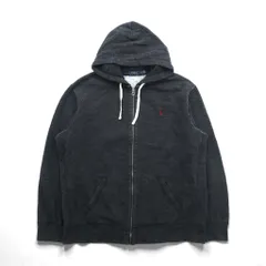 Polo Ralph Lauren リバースウィーブ ジップパーカー XL チャコールグレー スモールポニー刺繍