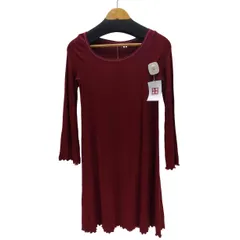 スリードッツ three dots USA製 リブ ニット ストレッチ ワンピース レディース import：S のサムネイル