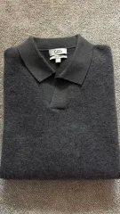 COS コス チャコール グレー カラ ニット Tシャツ