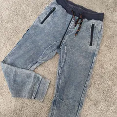 ZARA MAN　ザラ  【サイズ】  USA　Mサイズ　ソフトデニムパンツ　ジョガーパンツ　テーパードパンツ　スウェット　メンズ　中古　古着