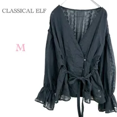 クラシカルエルフ CLASSICAL ELF【M】長袖ブラウス レーストップス Vネック 可愛い おしゃれ