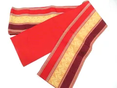 【一輝堂】半幅帯 本場筑前博多織 正絹 25w12-14941