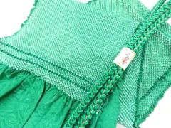 【一輝堂】和装小物 帯揚げ帯締めセット 帯揚 帯締 振袖用 総絞り 丸組 金糸 撚り房 美品 25w12-14987