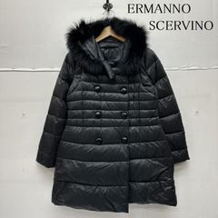 エルマノシェルビーノ】ロング ダウンジャケット 黒 42 イタリア製