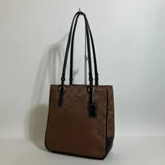 2511-363｜美品｜コーチ シグネチャー ショルダーバッグ ダークブラウン