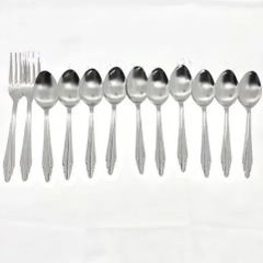 在庫処分】スプーン10本 フォーク2本セット ステンレス製 食洗機対応