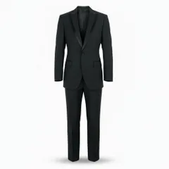 65a14　DOLCE & GABBANA ドルチェアンドガッパーナ セットアップスーツ フォーマル シングル 1B  サイズ46  ブラックo07tのサムネイル