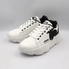 モズ moz  MZ3020 ビッグエルク 厚底  スニーカー レディース WHT/BLK、BLK/WHT 新品