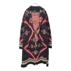Lauren Ralph Lauren ローレンラルフローレン ウールガウン ネイティブ柄 ブラック(レディース XL)中古 古着 X1220