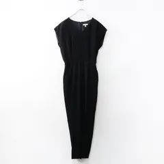 ドレステリア DRESSTERIOR ポリエステル Vネックタック入りオールインワン ノースリーブ 36 ブラック┃黒 ジャンプスーツ【2400014765144】のサムネイル