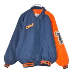 90年代 USA製 STARTER MLB デトロイト・タイガース スタジアムジャケット プロチーム メジャーリーグ(メンズ L)中古 古着 X1221のサムネイル