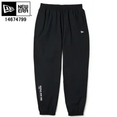 NEW ERA ニューエラ 14674799 ストレッチ ウーブンパンツ ブラック パフォーマンスアパレル ボトムス ユニセックス【ニューエラ 14674799 ストレッチパンツ 撥水パンツ ジョガーパンツ スポーツ 運動 ジム スタイリッシュ ワンポイント】