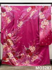 振袖 ラメ刺繍 銀彩 身丈168cm MO3686 - メルカリ