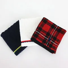 ラルフローレン RALPH LAUREN ハンカチ ハンドタオル まとめ 3点セット 小物 レッド・ホワイト・ネイビー ※KM