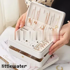 ジュエリーボックス アクセサリーケース ネックレス 指輪 ピアス 収納ケース 3層 大容量 携帯用 化粧 鏡付き 小物入れ 便利 持ち運び 出張 