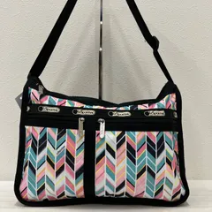 8337　LeSportsac レスポートサック　ショルダーバッグ　デラックスエブリデイ　レディース　軽量　カジュアル　シンプル　ブラック　黒　ピンク　グリーン