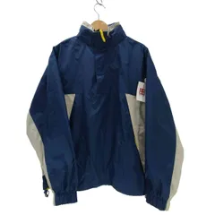 オールドネイビー OLD NAVY 90-00S スイッチング カラー パッカブル フード ナイロン ハーフジップ アノラック マウンテン パーカー シェル ジャケット 裾ドローコード メンズ import：M 