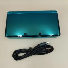 【D27253】任天堂 Nintendo 3DS 本体 アクアブルー USBケーブル付き