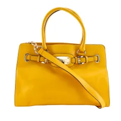 【Michael Kors】マイケルコース 2WAYショルダー レザー 黄 レディース ハンドバッグ