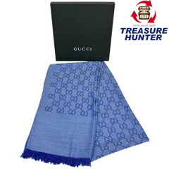 BURBERRY ウールひざ掛け 約65cm×120cm グレー ウール100% バーバリー