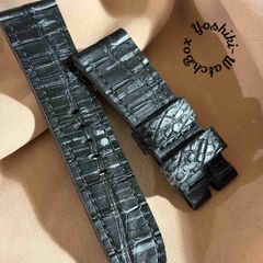 exh-68 ブライドルクロコダイル 腕時計ベルト (ラグ幅24mm - バックル