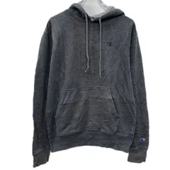Champion ロゴスウェット パーカー S ダークグレー チャンピオン プルオーバー フーディー ワンポイント刺繍 スウェット 秋物 a801-5599