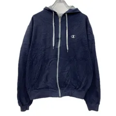 Champion ロゴスウェット パーカー M ネイビー チャンピオン プルオーバー フーディー ワンポイント刺繍 無地スウェット 秋物 a801-5621
