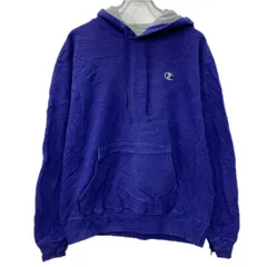 Champion ロゴスウェット パーカー M ネイビー チャンピオン プルオーバー フーディー ワンポイント刺繍 無地スウェット 秋物 a801-5626