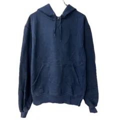 Champion 無地スウェット パーカー M ネイビー チャンピオン フーディー プルオーバー トップス 秋物 a801-5639