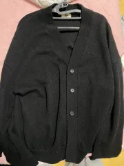 メンズ ブラック カーディガン 出品