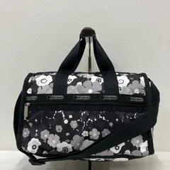 8189　LeSportsac レスポートサック　2way　ボストンバッグ　ショルダーバッグ　ハンドバッグ　レディース　旅行用バッグ　トラベルバッグ　ブラック　黒　グレー　白　ホワイト　花柄　フラワー　レディース　軽量　カジュアル　シンプル
