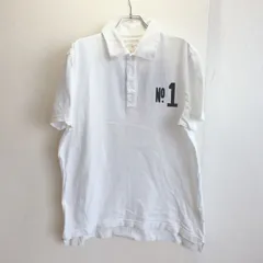 美品✨ トゥールレリジョン TRUE RELIGION ポロシャツ 半袖 ホワイト 白 ワンポイント コットン 綿 海外ブランド カジュアル アメカジ 大きめ オーバーサイズ ゆったり 両面プリント 00s y2k ヴィンテージ  ビンテージ vintageのサムネイル