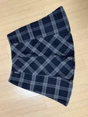チェック プリーツ ミニスカート